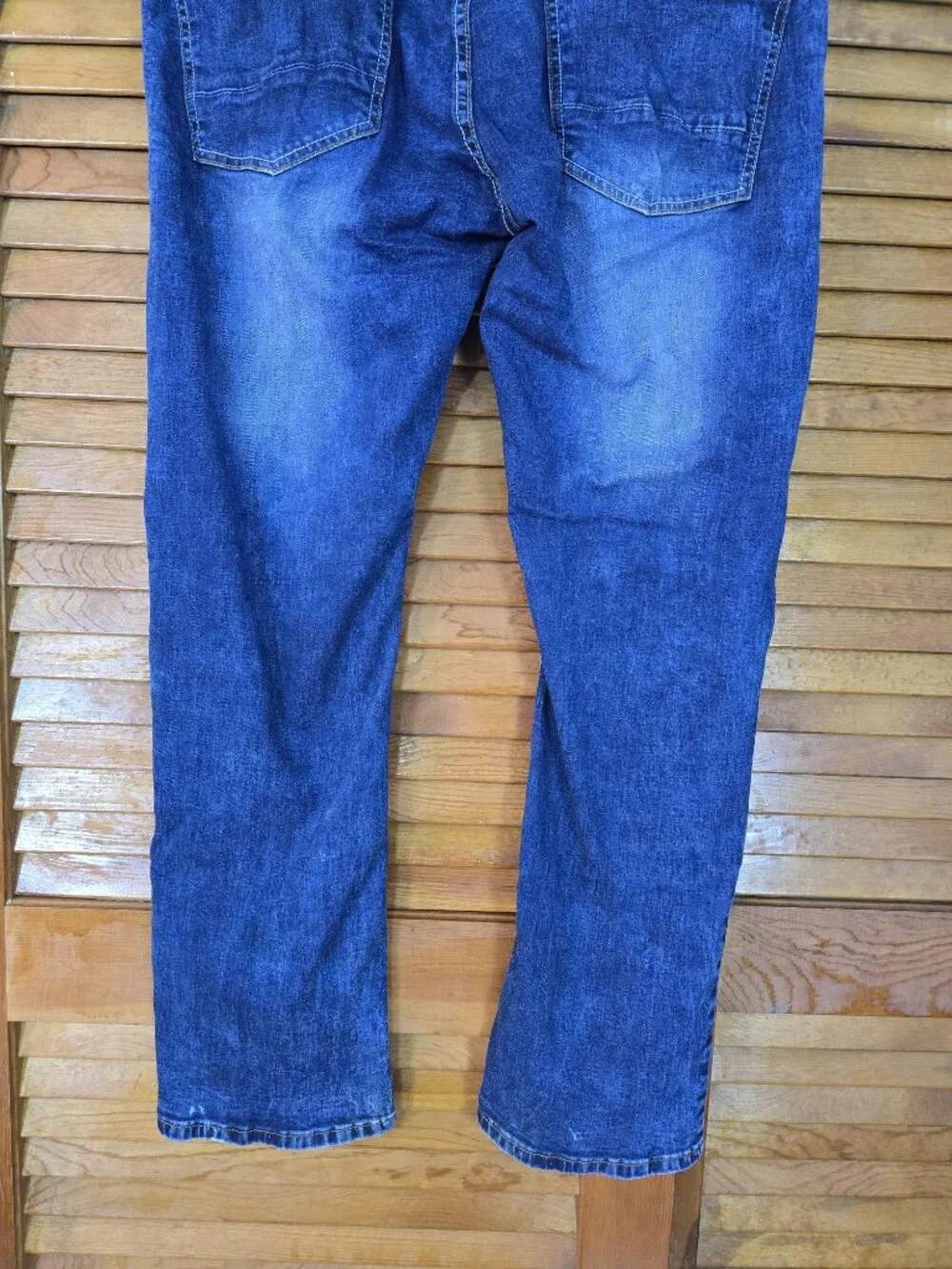 Brooklyn Laundry Jeans Mens 36x32 Blue Straight Leg Stretch Denim 5 Pocket